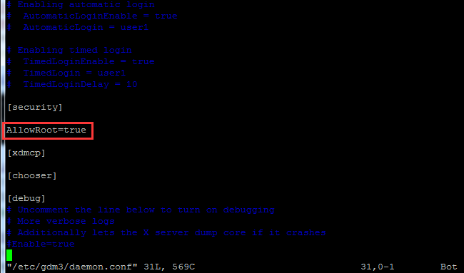 Debian 9允许root用户登录